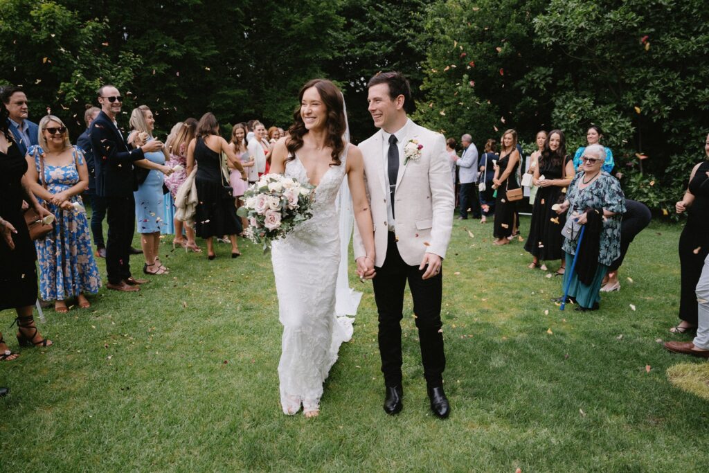 Wedding ceremony at Chateau Dore Bendigo